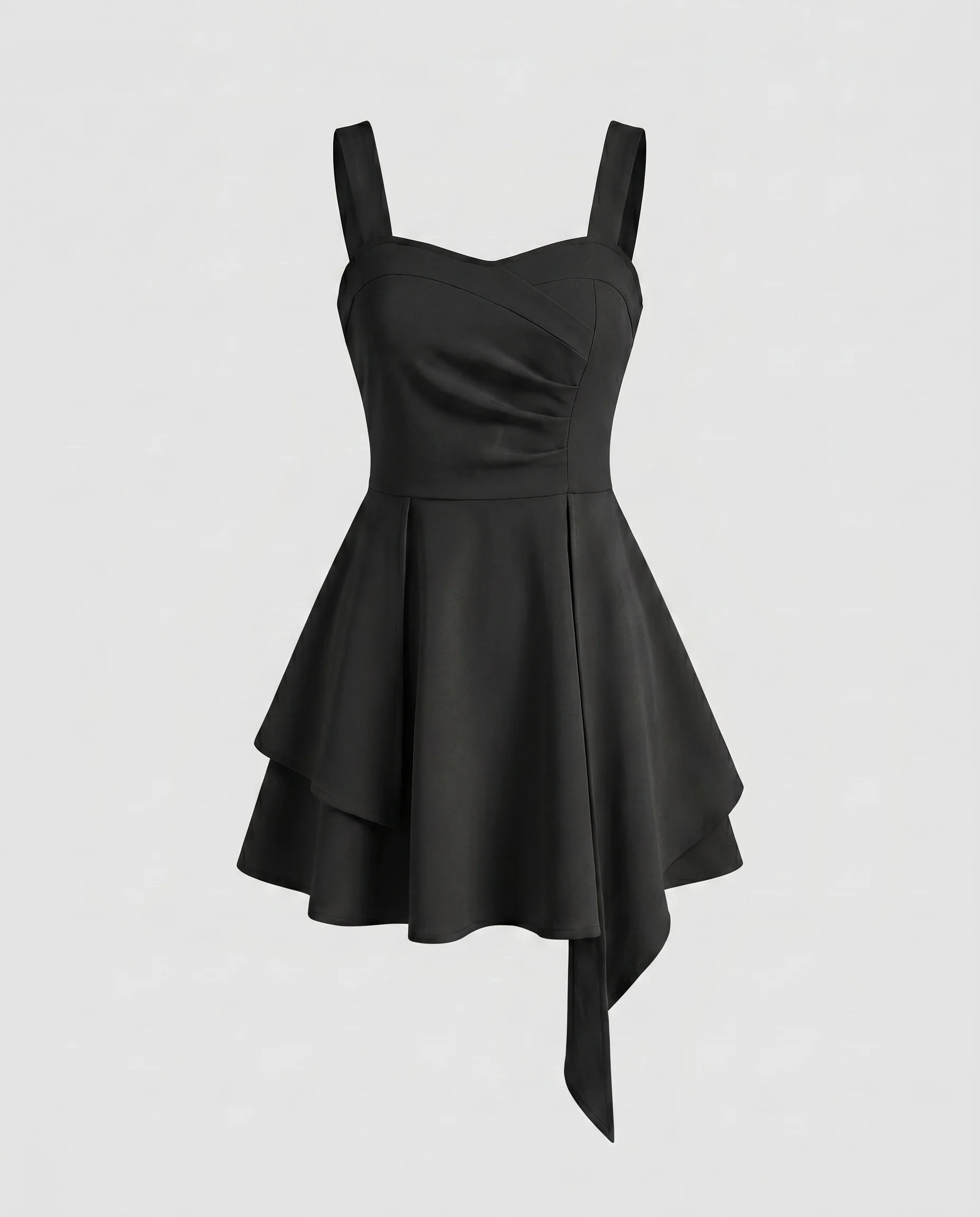 Damen Verspieltes Sommerkleid mit asymmetrischem Saum und breiten Trägern - Image 6