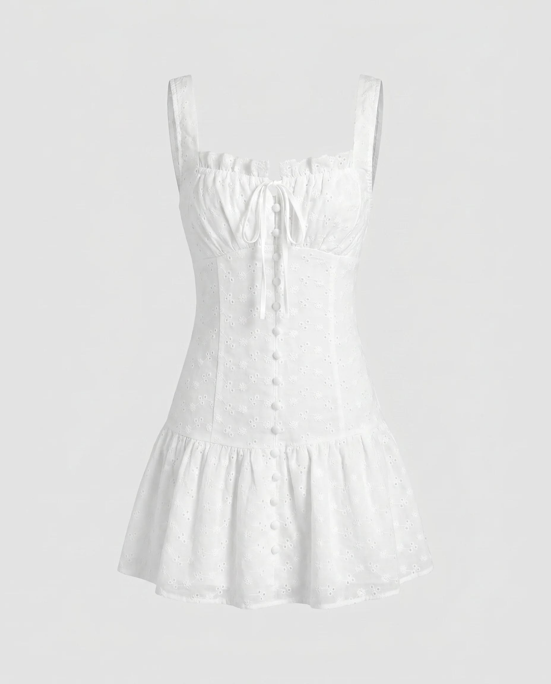 Damen Verspieltes Sommerkleid mit Rüschendetails und delicatem Stickmuster R&B - Image 5