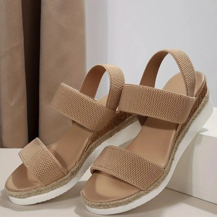 Damen Wedge-Sandalen mit elastischen Riemen und rutschfester Sohle Heidi-Mode - Image 9