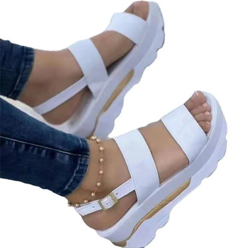 Damen Wedge-Sandalen mit modischem Riemen-Design und anatomisch geformtem Fußbett R&B - Image 5