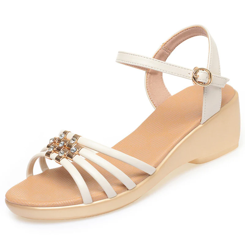 Damen Wedgesandaletten mit verziertem Riemendesign und komfortabler Sohle R&B - Image 5