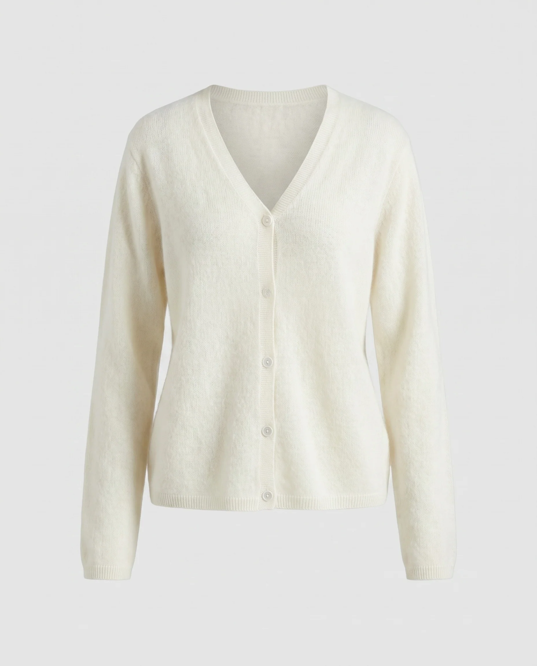Damen weicher V-Ausschnitt Cardigan aus feinem Kaschmirmix - Image 5