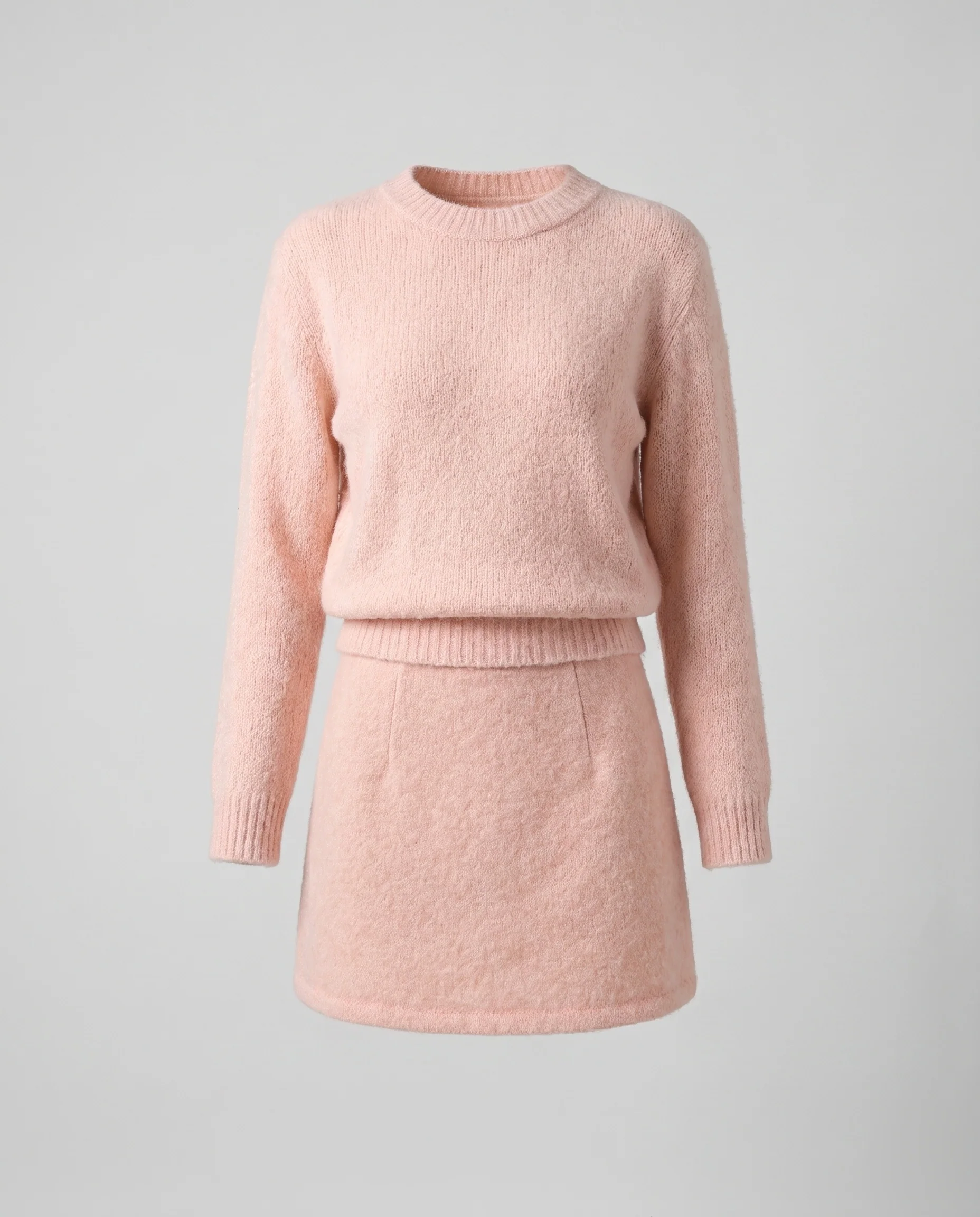 Damen Weiches Strickoberteil mit passendem Minirock R&B - Image 4