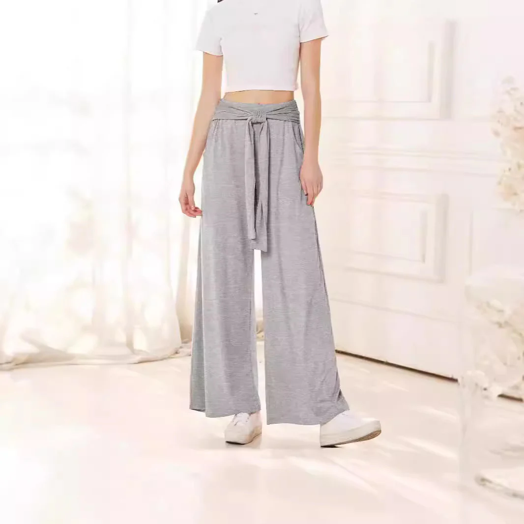 Damen Weit geschnittene Palazzo-Hose mit Bindegürtel R&B - Image 2