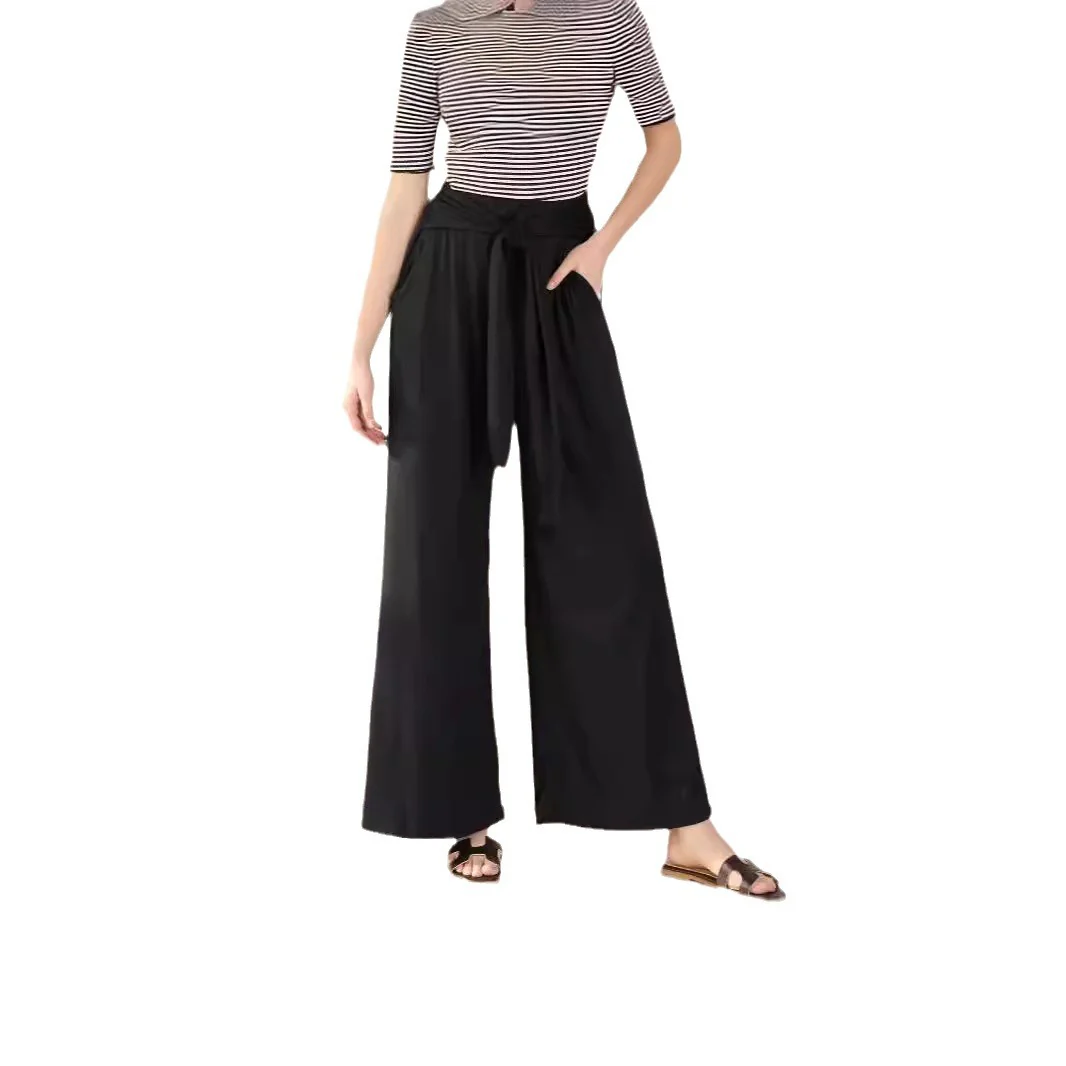 Damen Weit geschnittene Palazzo-Hose mit Bindegürtel R&B - Image 5