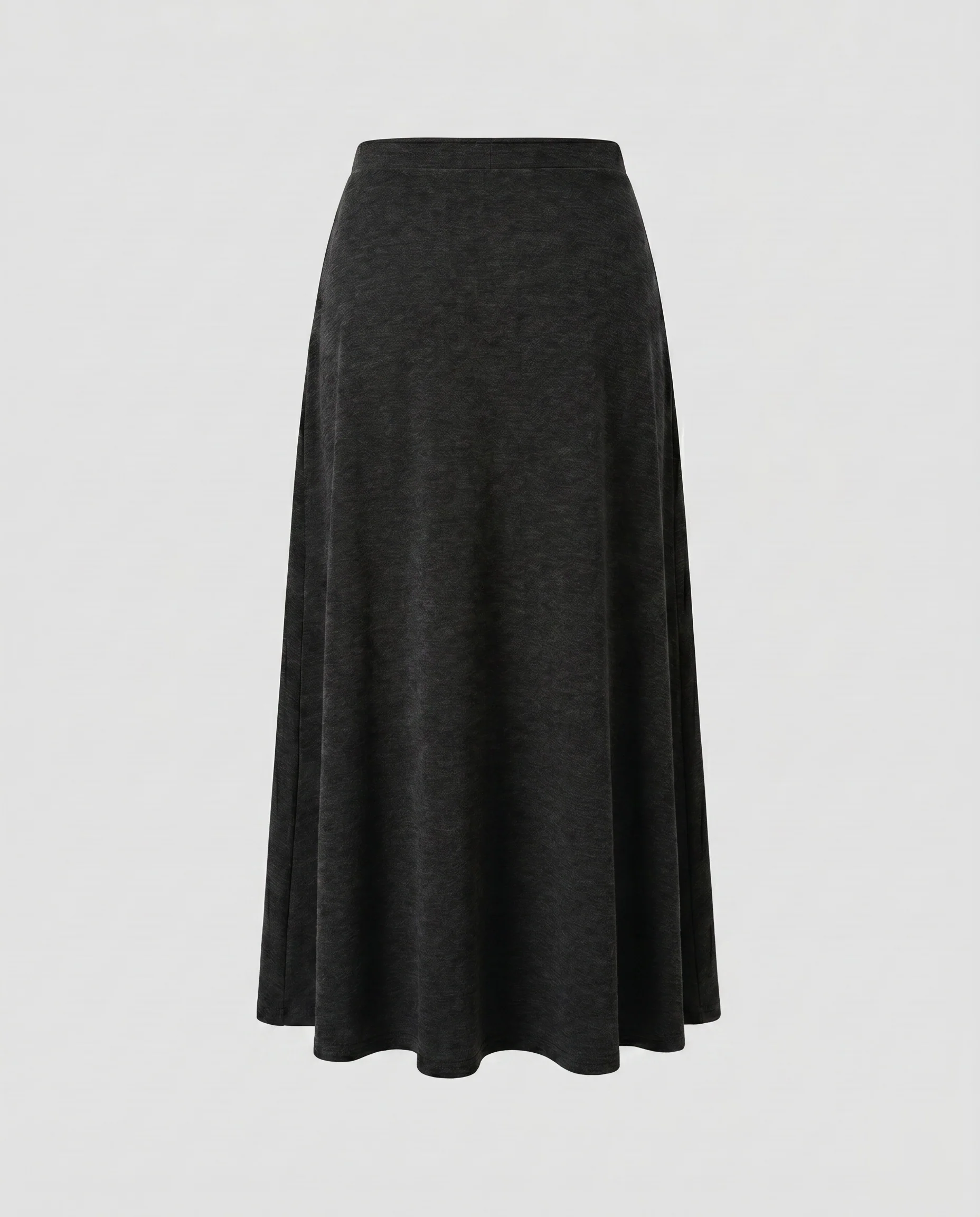 Damen Weit geschnittener Midirock mit schwingendem Saum und seitlichem Schlitz - Image 5