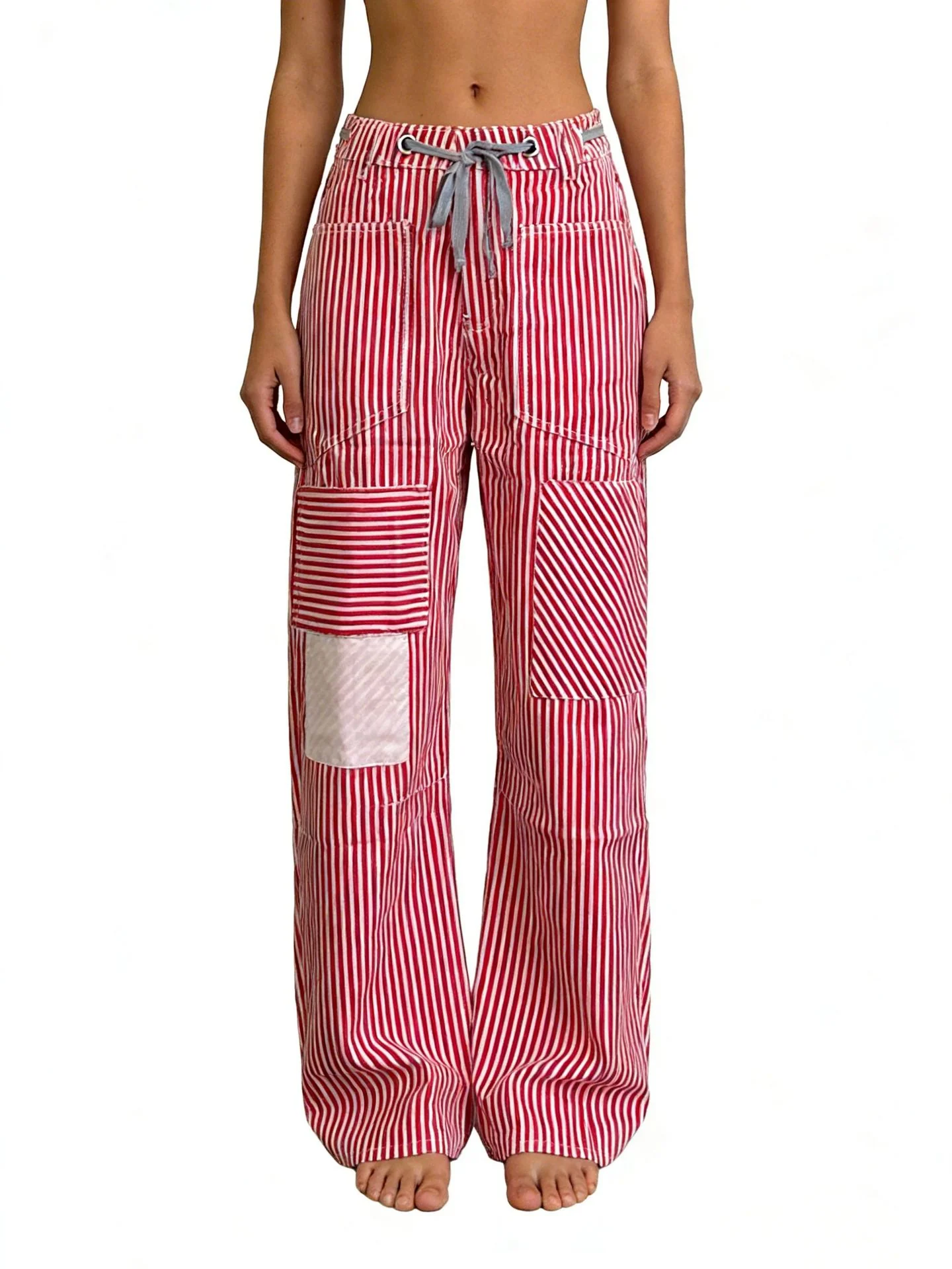 Damen weite Cargo-Hose mit praktischen Taschen und einzigartigem Design R&B - Image 10
