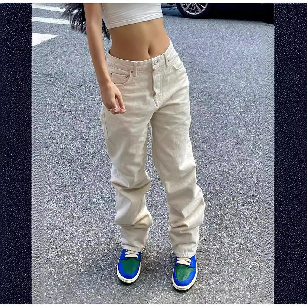 Damen weite Cargo-Jeans mit einzigartigen Taschen und lässigem Schnitt R&B - Image 6