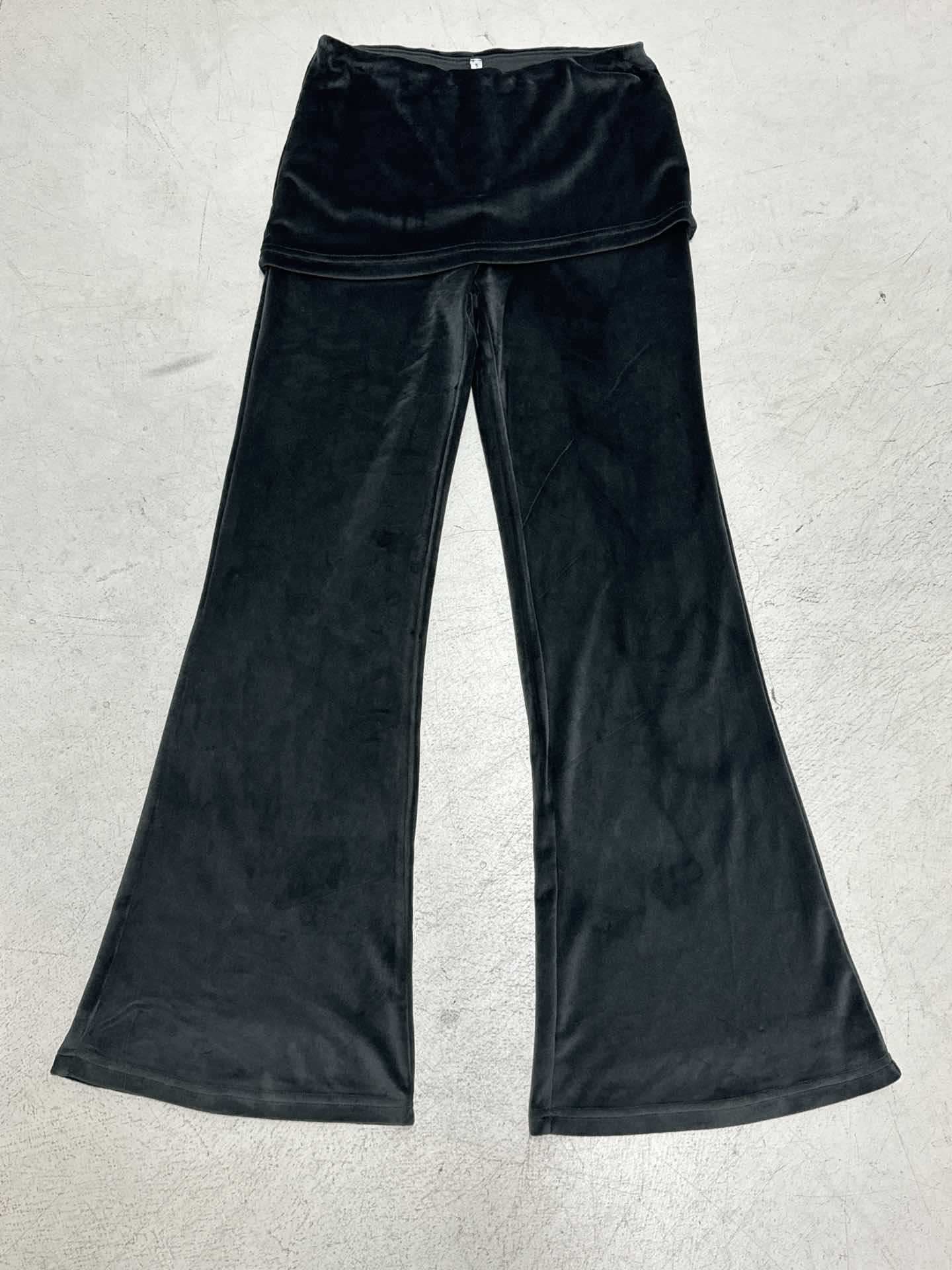 Damen weite Flared-Pants aus luxuriösem Veloursstoff Heidi-Mode - Image 6