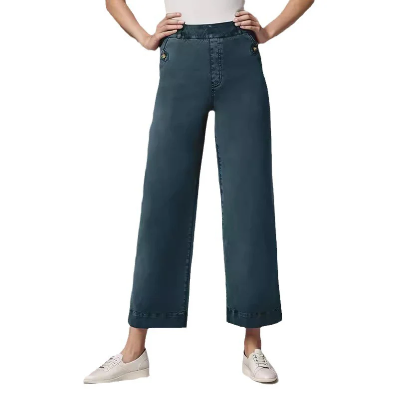 Damen Weite High-Waist Hose mit modischen Knopfdetails R&B - Image 5
