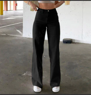 Damen weite High-Waist Jeans im lässigen Schnitt mit eleganter Taillierung R&B - Image 7