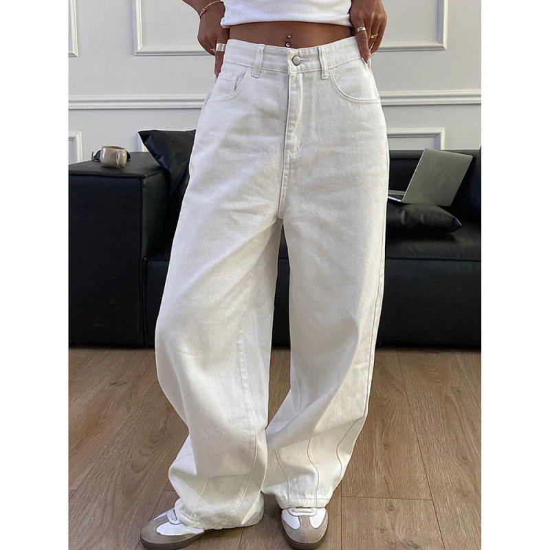 Damen Weite High-Waist Jeans im modernen Design R&B - Image 4