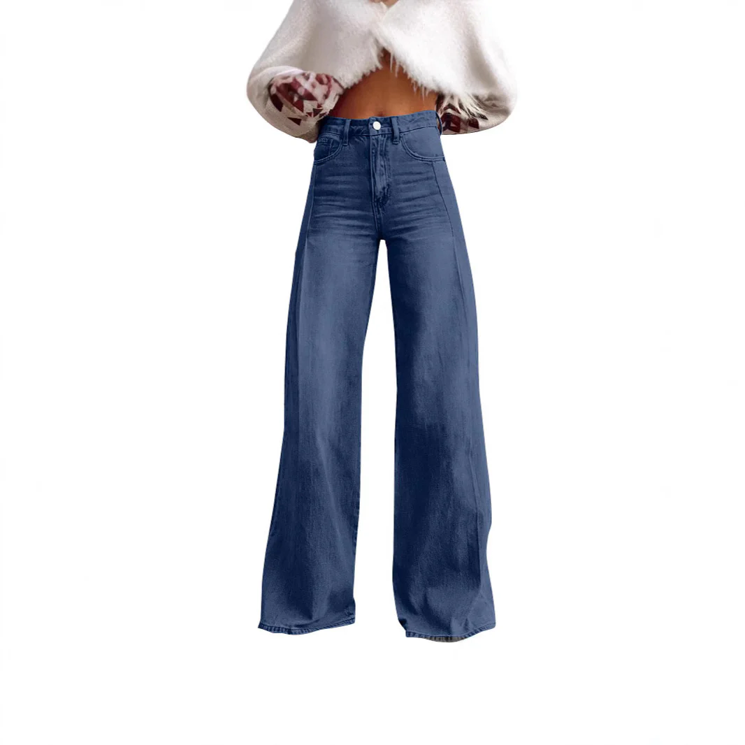 Damen Weite High-Waist Jeans im Urbanen Stil R&B - Image 3