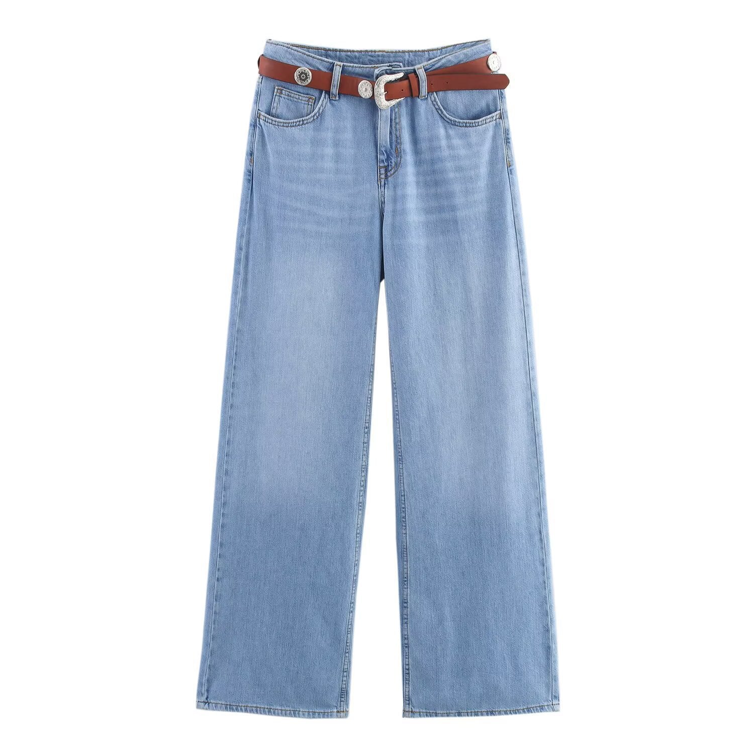 Damen Weite Jeans mit eleganter Gürtelapplikation R&B - Image 8