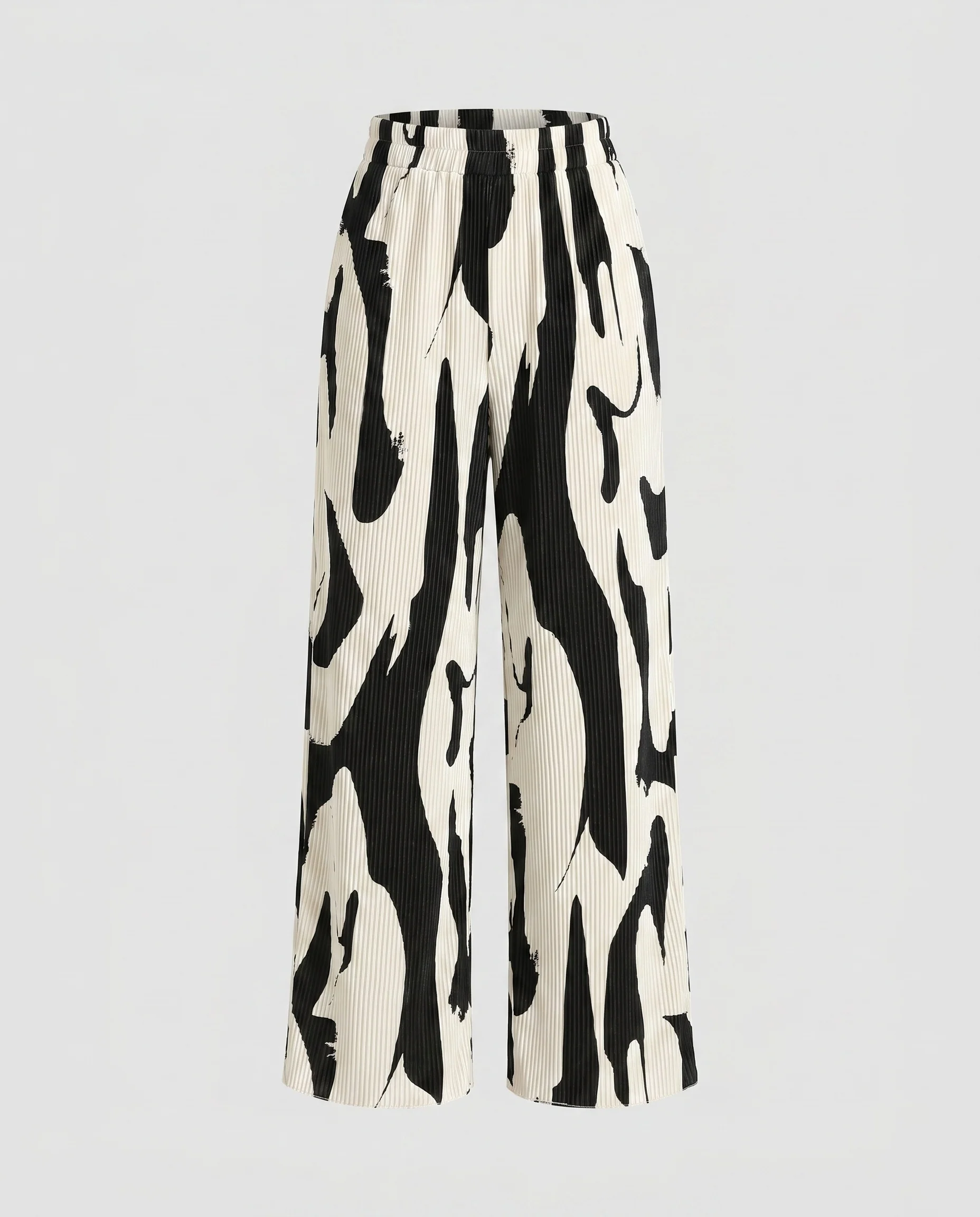 Damen Weite Palazzo-Hose mit modernem Grafikmuster R&B - Image 5