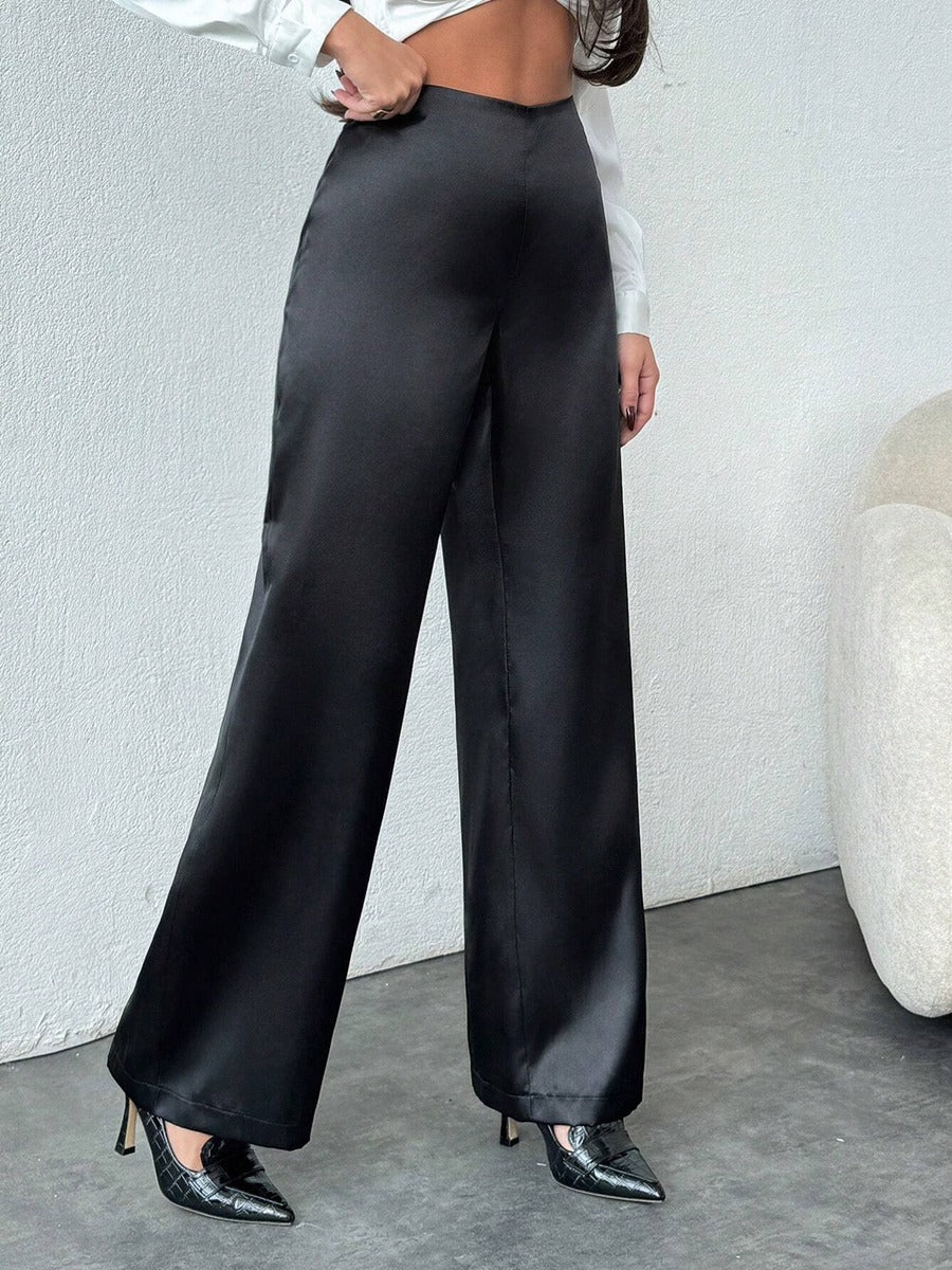 Damen Weite Satin-Hose mit elegantem Schnitt R&B - Image 5