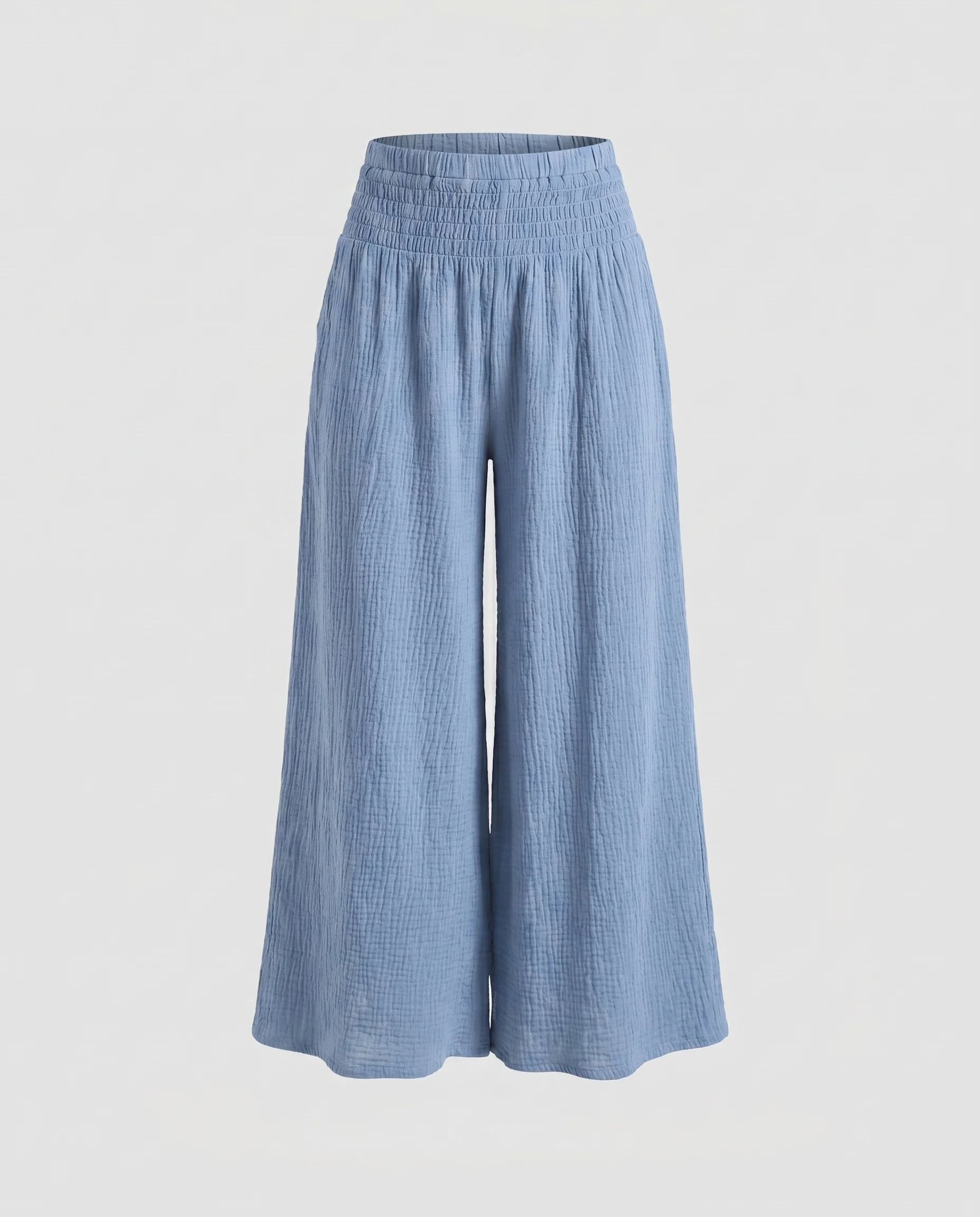 Damen weite Sommerhose aus atmungsaktivem Leinenstoff - Image 5