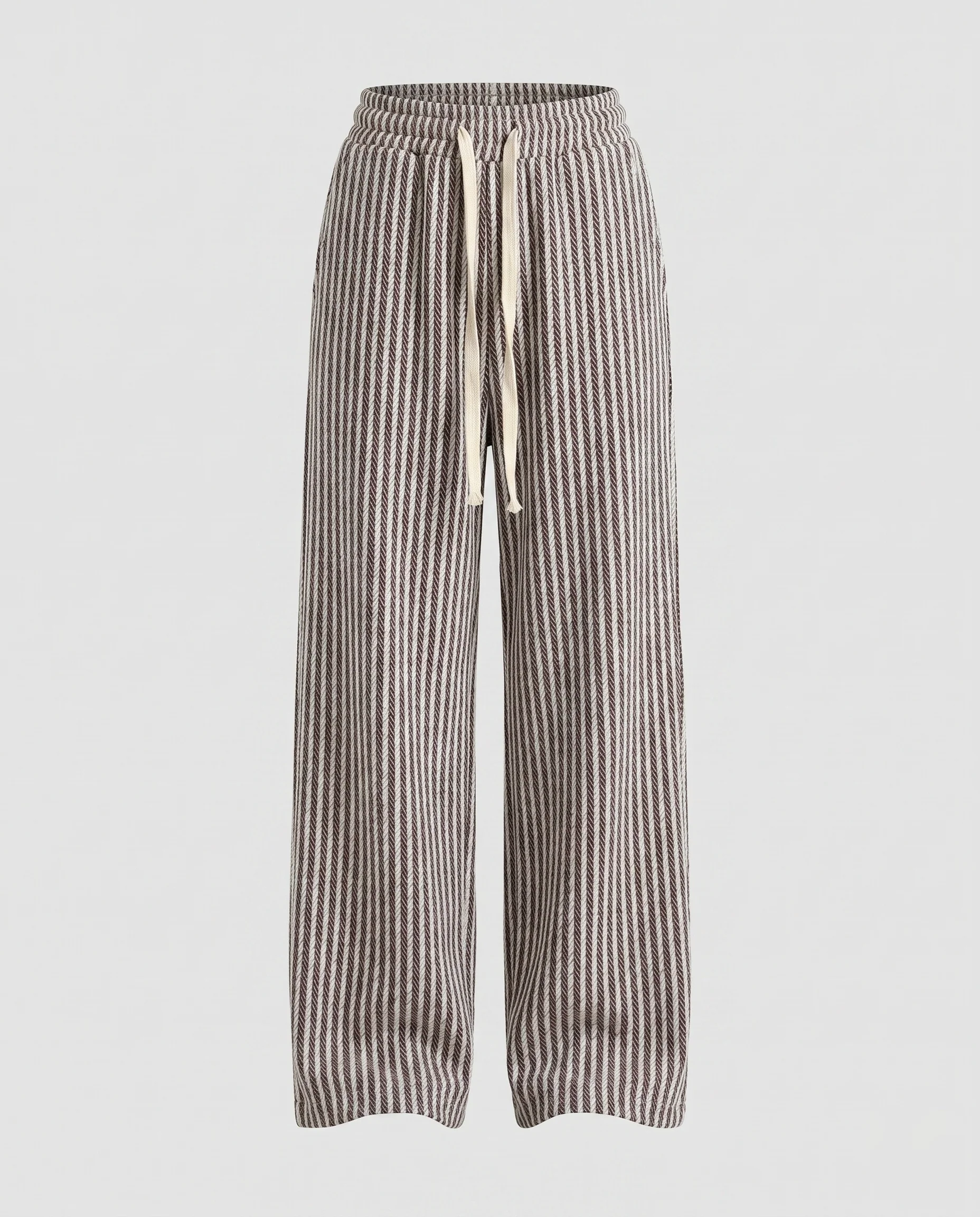 Damen Weite Strickhose mit elegantem Zickzack-Muster - Image 5