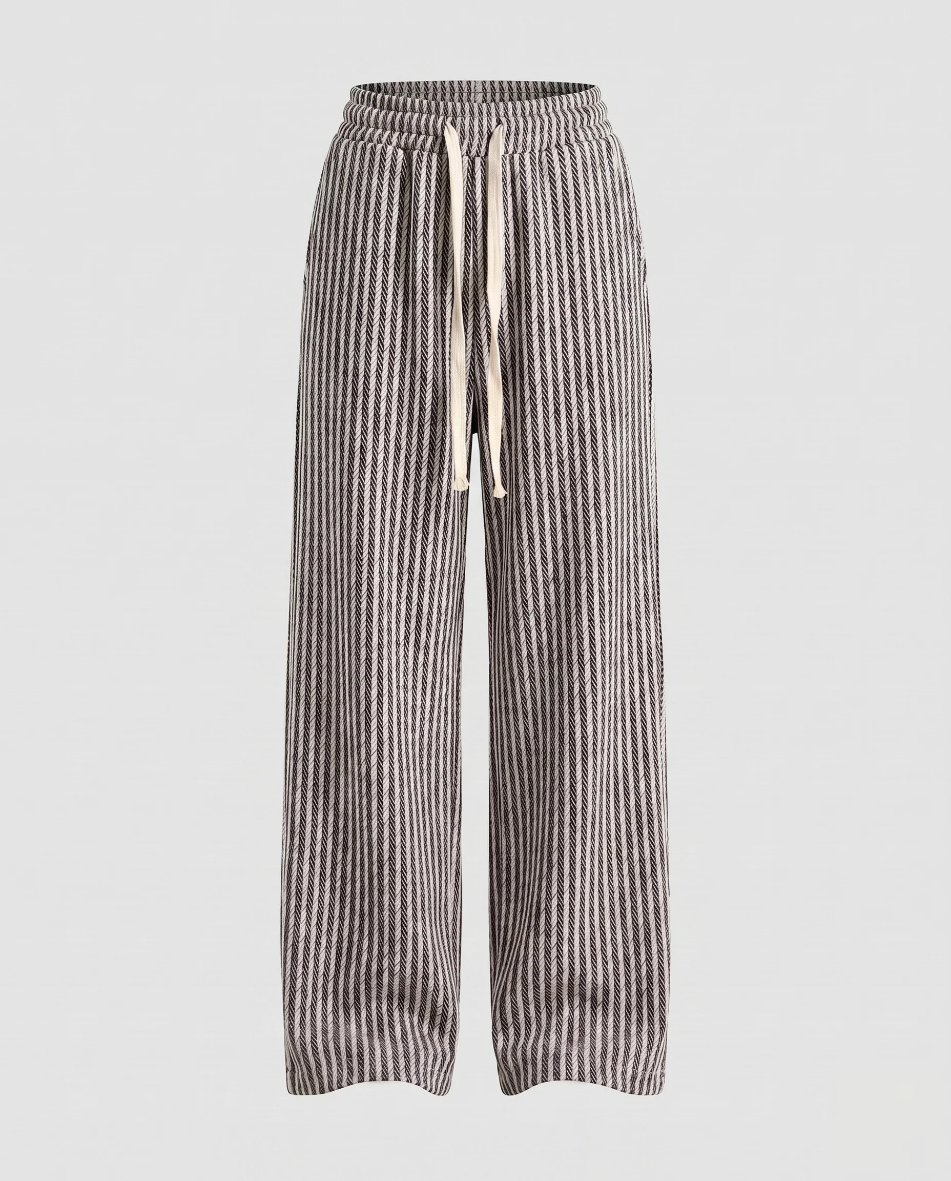 Damen Weite Strickhose mit elegantem Zickzack-Muster - Image 6