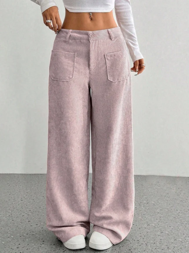 Damen Weite und bequeme Cordhose mit Taschen R&B - Image 10
