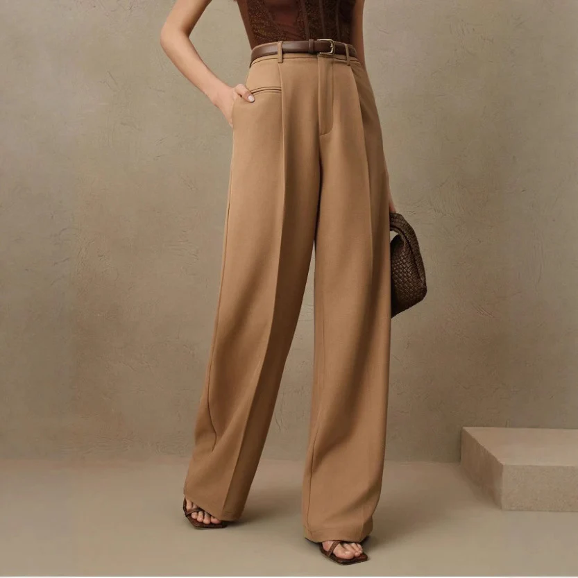 Damen Weite und elegante Anzughose mit hohen Bund R&B - Image 4