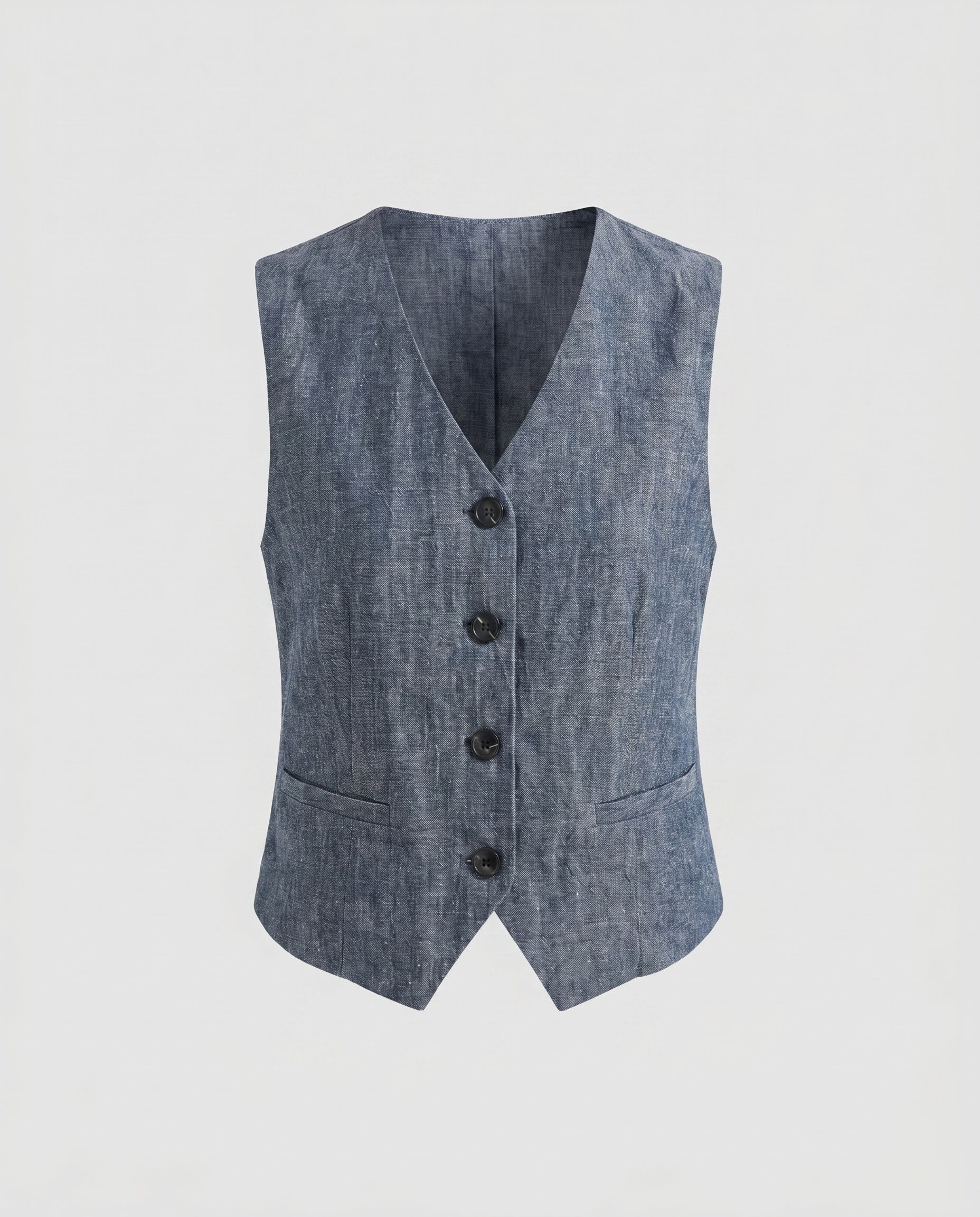 Damen Weste mit Knopfleiste und modernem Schnitt - Image 5