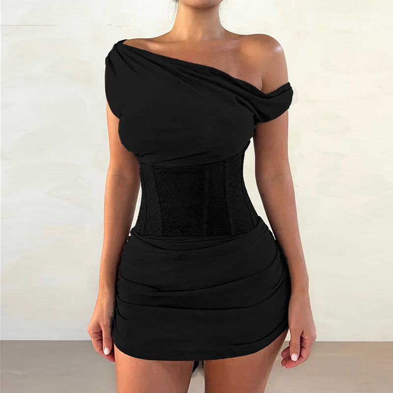 Damen Wickelkleid mit figurformendem Schnitt und asymmetrischen Details R&B - Image 7