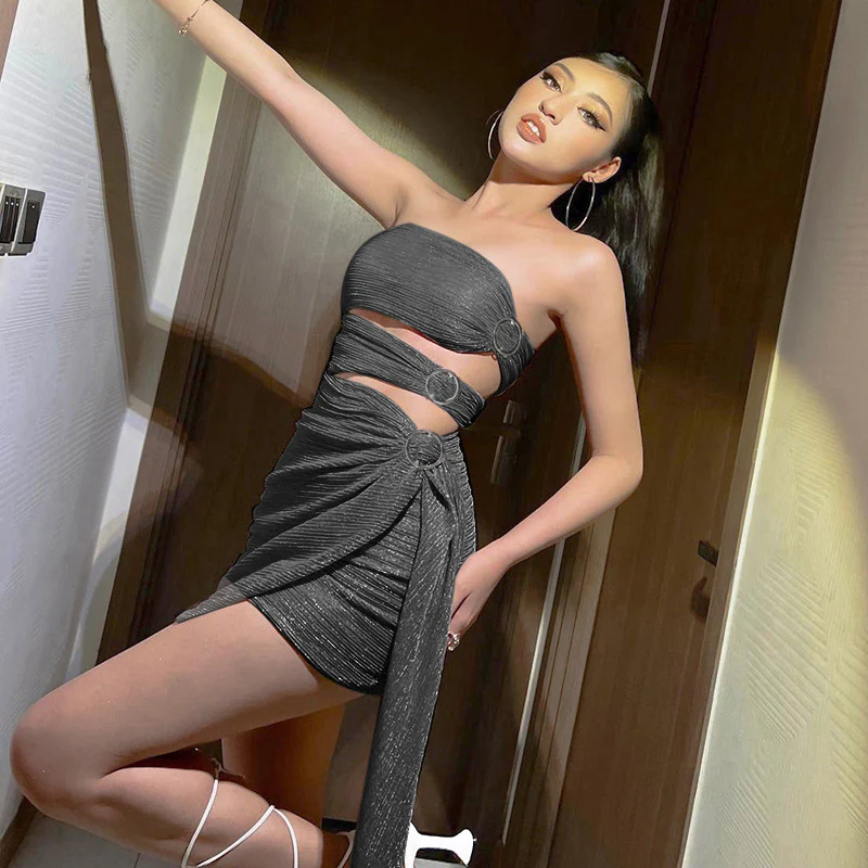 Damen Wickelkleid mit strapazierfähigem und elastischem Material R&B - Image 3