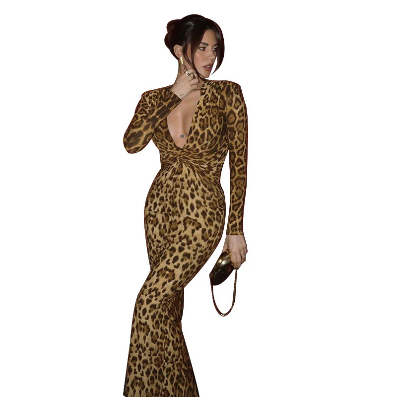 Damen Wickelkleid mit tiefem V-Ausschnitt und eleganter Silhouette R&B - Image 5