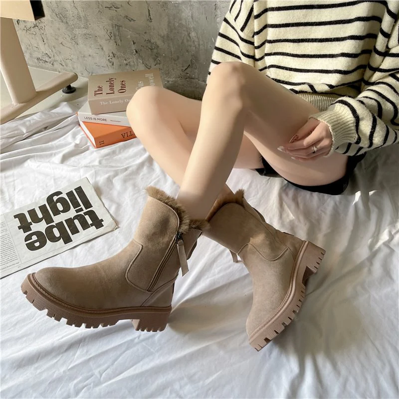 Damen-Winterstiefel aus Wolle R&B R&B - Image 4