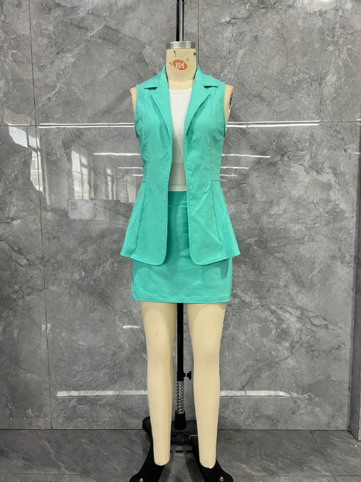 Damen Zweiteiliges Blazer- und Rock-Set mit modernem Schnitt R&B - Image 5