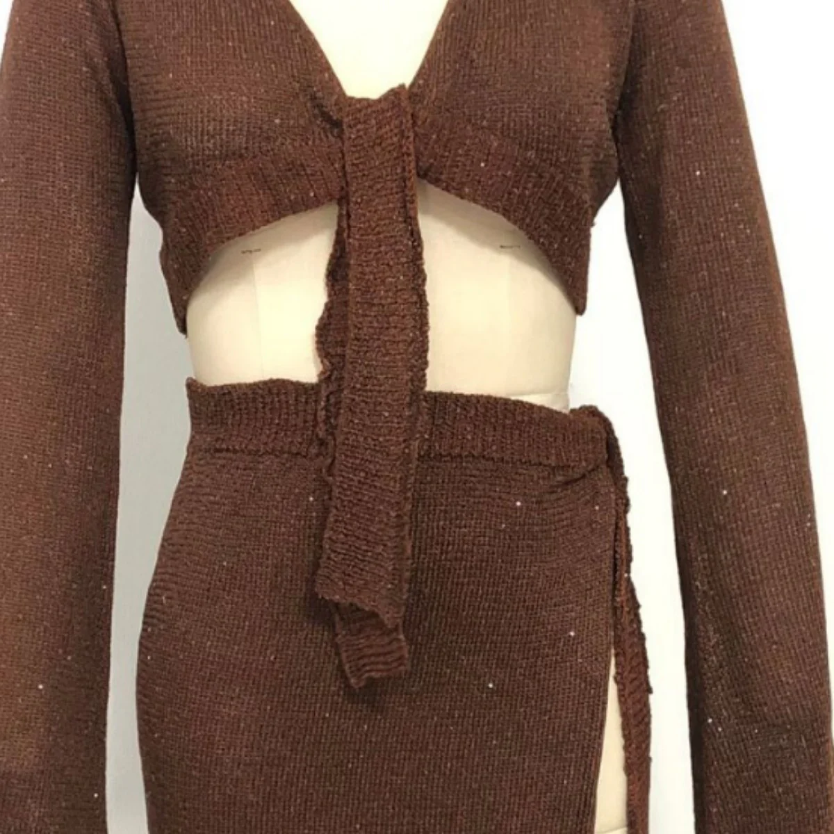 Damen Zweiteiler Strickensemble mit raffiniertem Schnitt R&B - Image 11