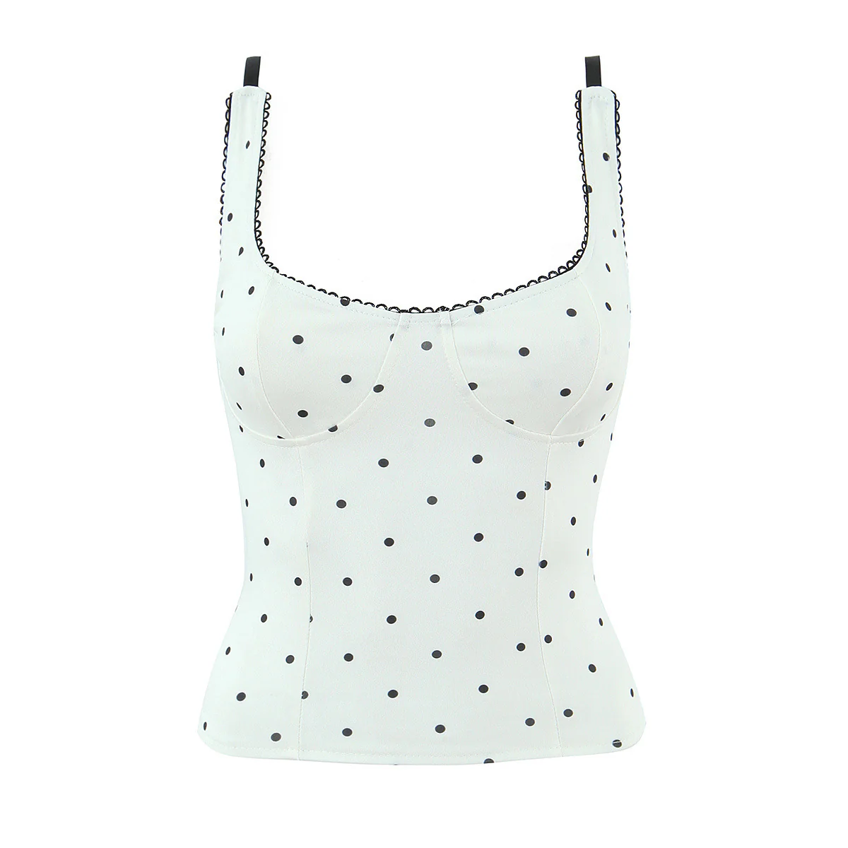 Damenoberteil mit eleganter Polka-Dot-Optik und feinen Details R&B