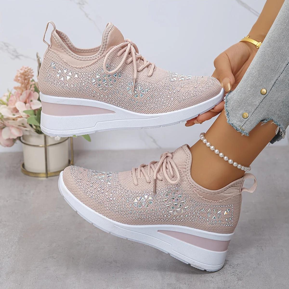 Elegante Sneakers mit Strasssteinen R&B R&B - Image 19
