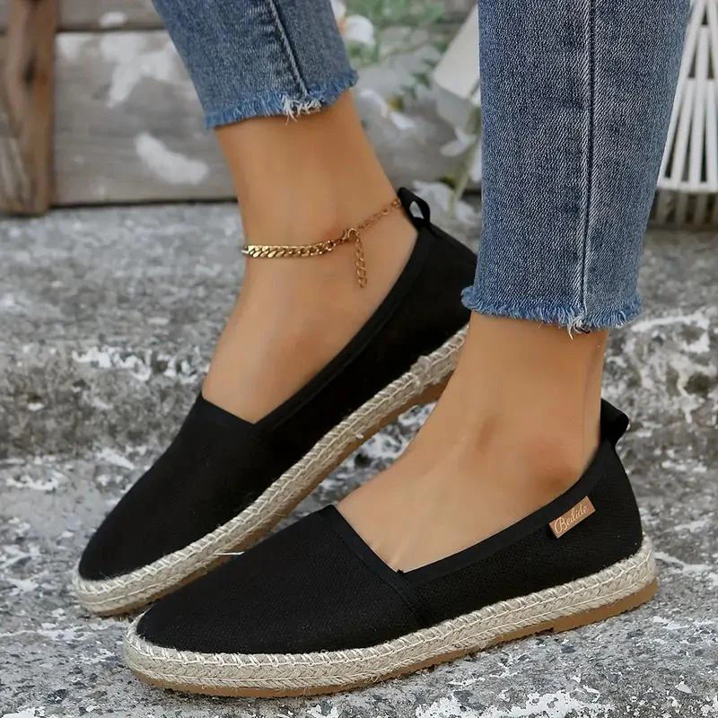 Benedita | Espadrilles, flache, leichte Schuhe aus Segeltuch R&B - Image 5