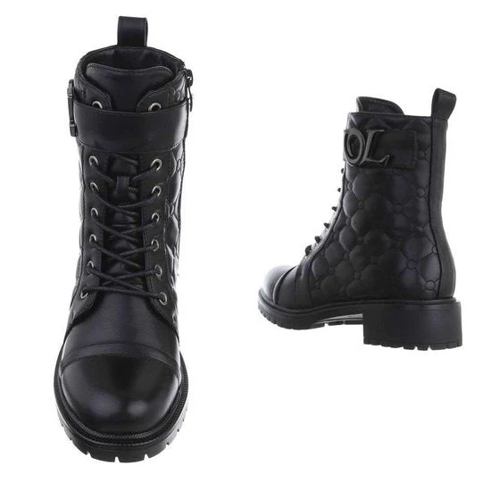 Gefütterte schwarze Stiefeletten R&B R&B