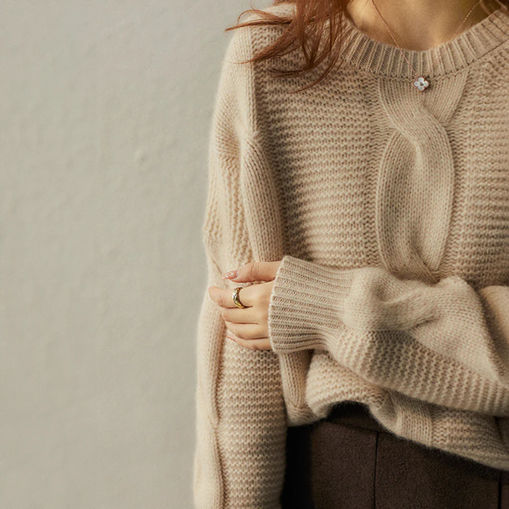 R&B | Cashmere Couture Cable-Knit Pullover - Image 3