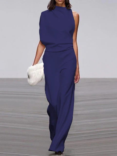 R&B | Damen Jumpsuit mit Rundhalsausschnitt, Armellos und Weitem Bein - Image 10