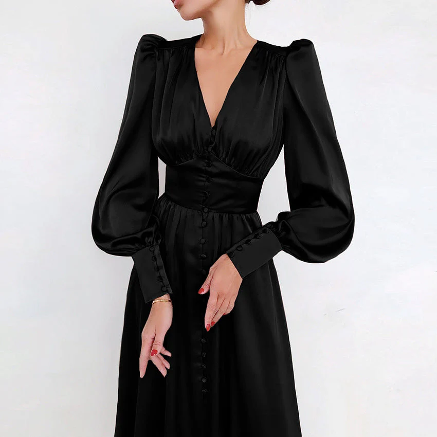 R&B | Elegante Satinkleider - Image 6