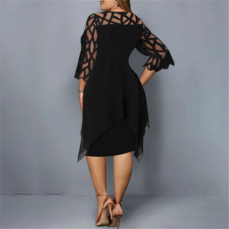 R&B | Elegantes Plus Size Midi Kleid für Frauen - Image 3