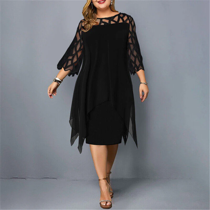 R&B | Elegantes Plus Size Midi Kleid für Frauen - Image 7