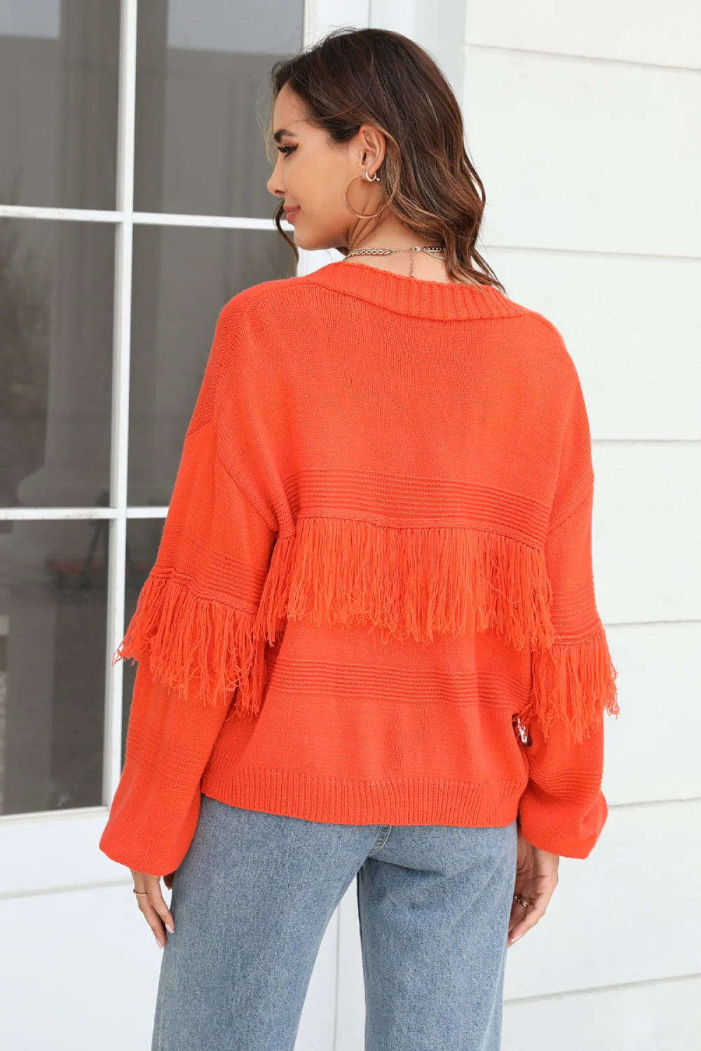 R&B | Fransenbesatz Offene Vorder-Cardigan - Image 9