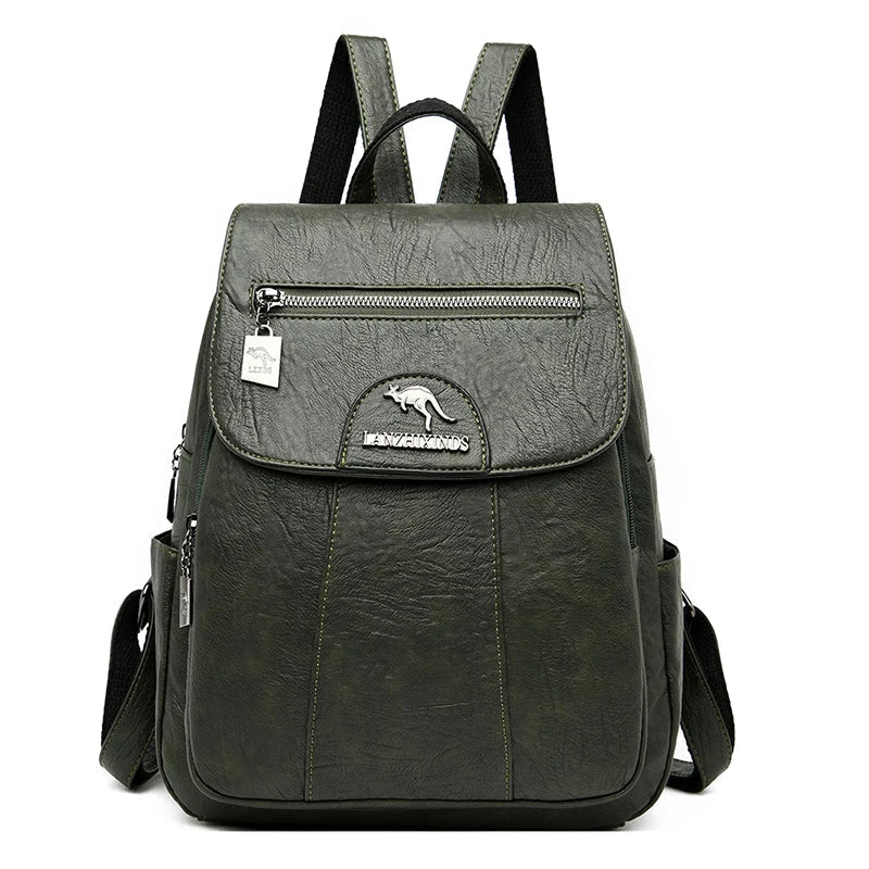 R&B | Großer Leder Rucksack mit Diebstahlschutz für Damen - Image 13