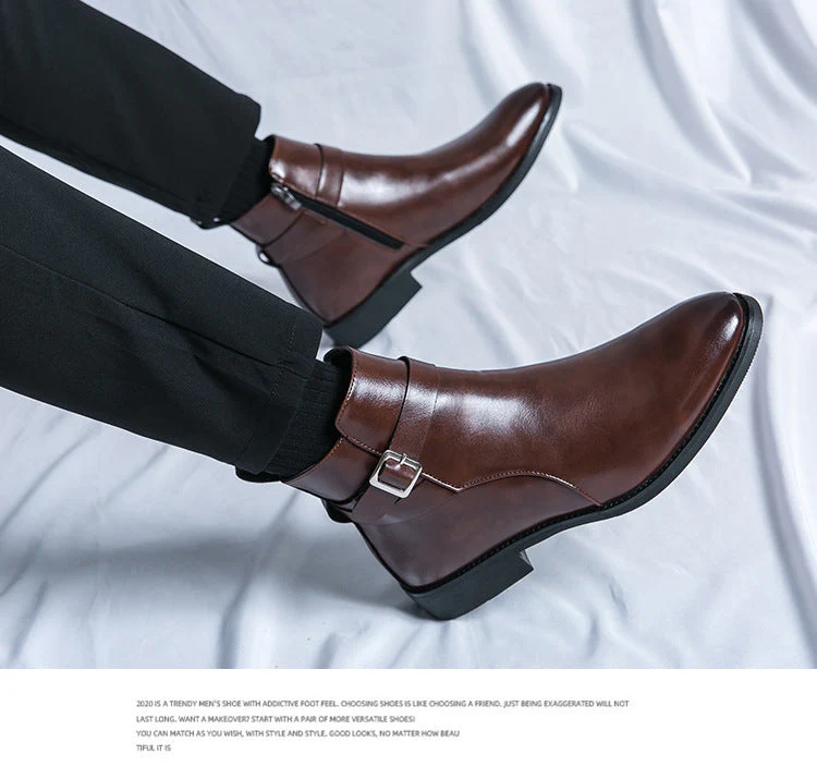 R&B | Klassische Leder Herrenstiefel - Image 2