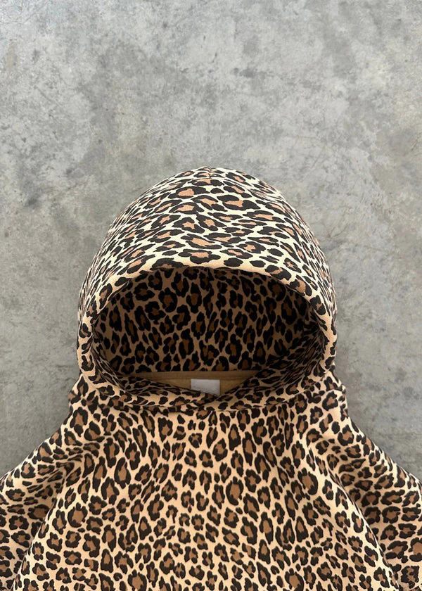 R&B | Leopardenmuster Hoodie und Jogginghose Set für Damen - Image 4