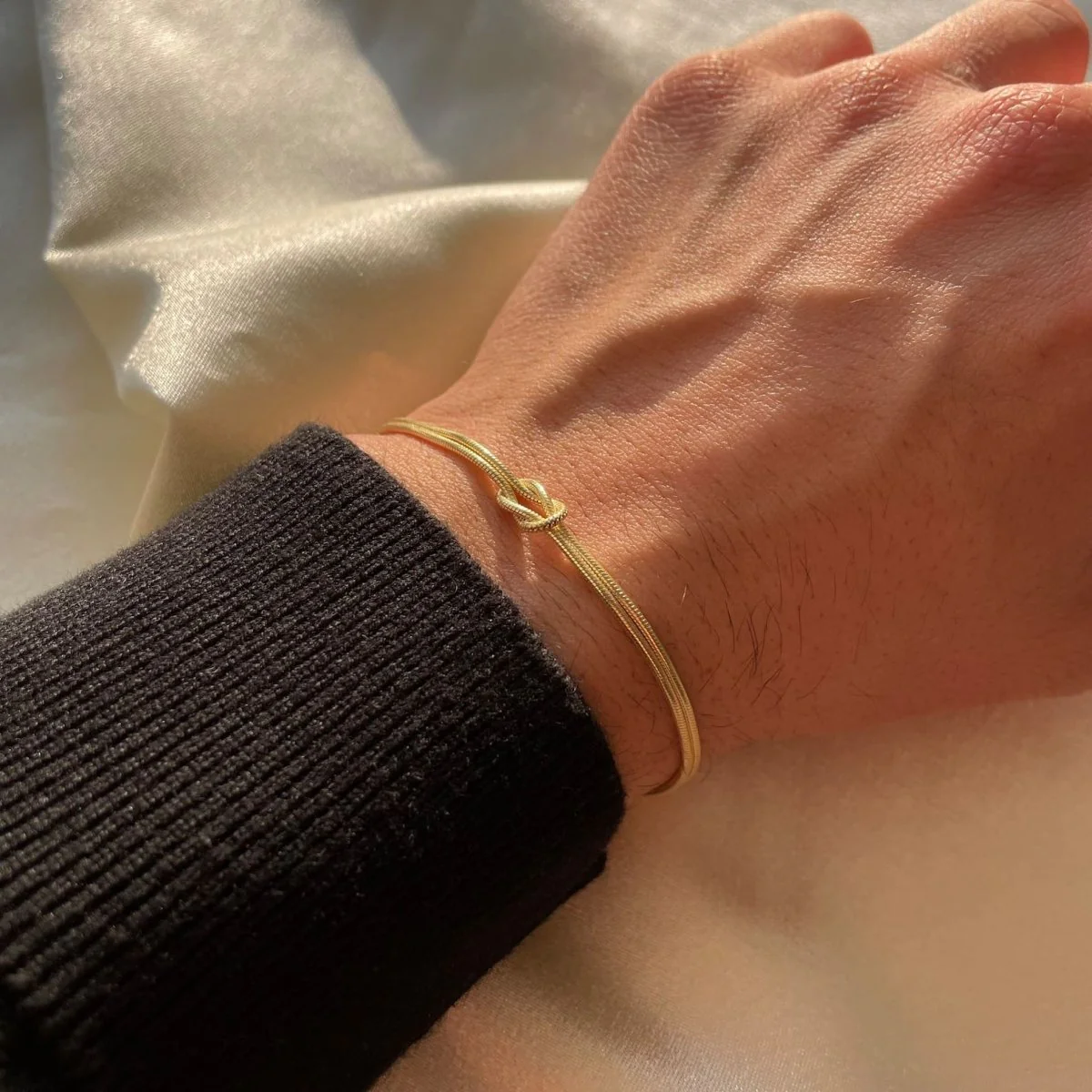 R&B | Minimalistisches Armband Liebesknoten - Image 4
