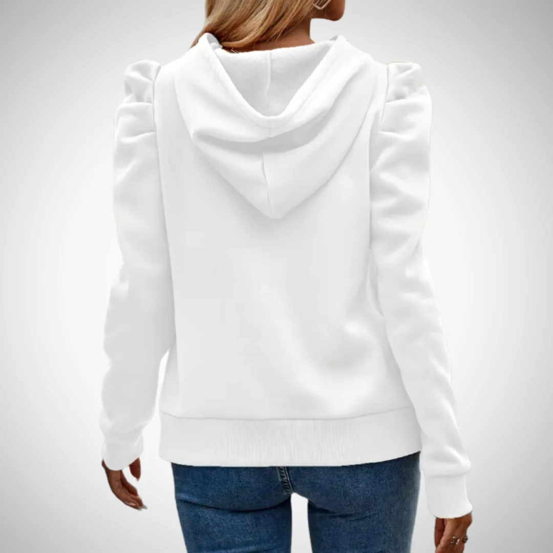 R&B | Puff Ärmel Baumwoll Kapuzenpullover - Image 5