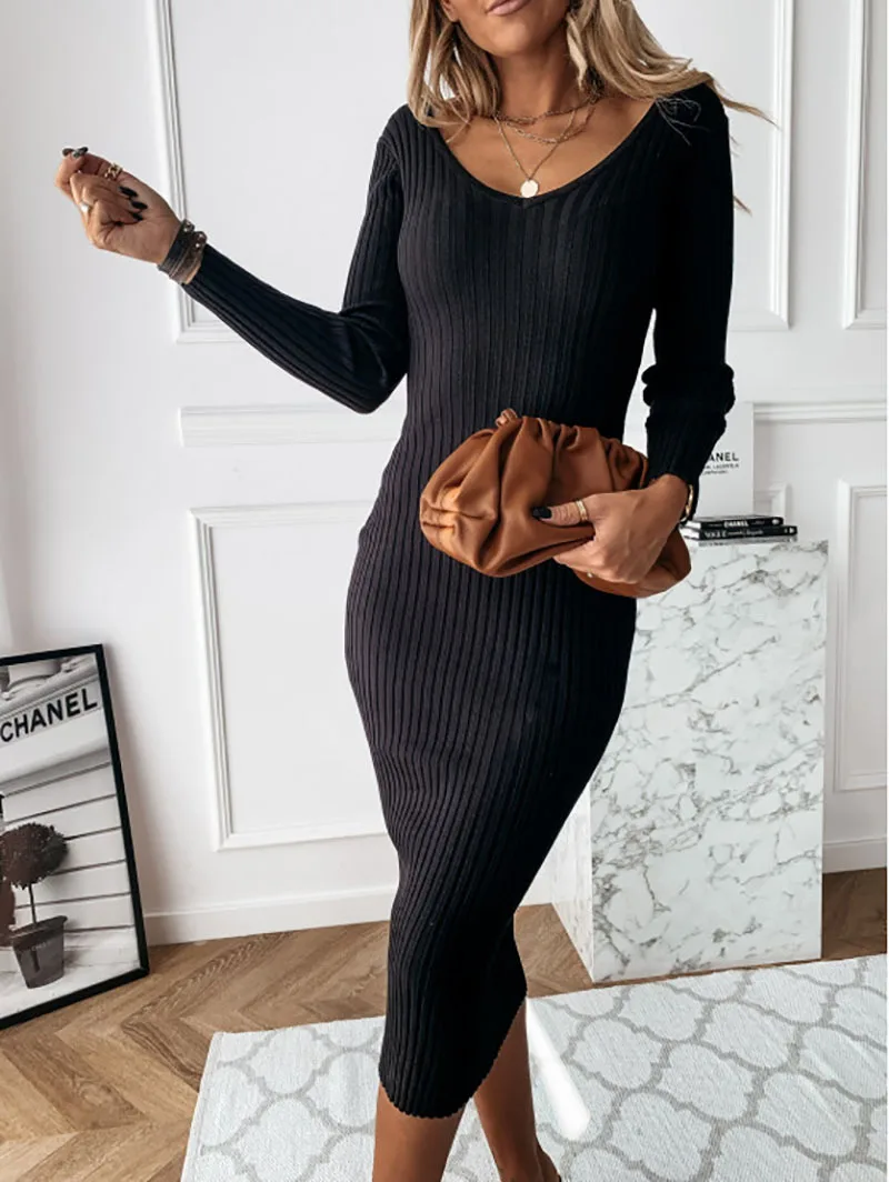 R&B | Rippenstrickkleid für Frauen - Image 4