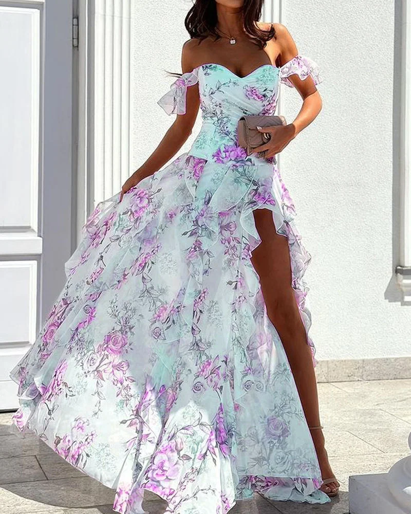 R&B | Elegantes Geblümtes Kleid - Image 3