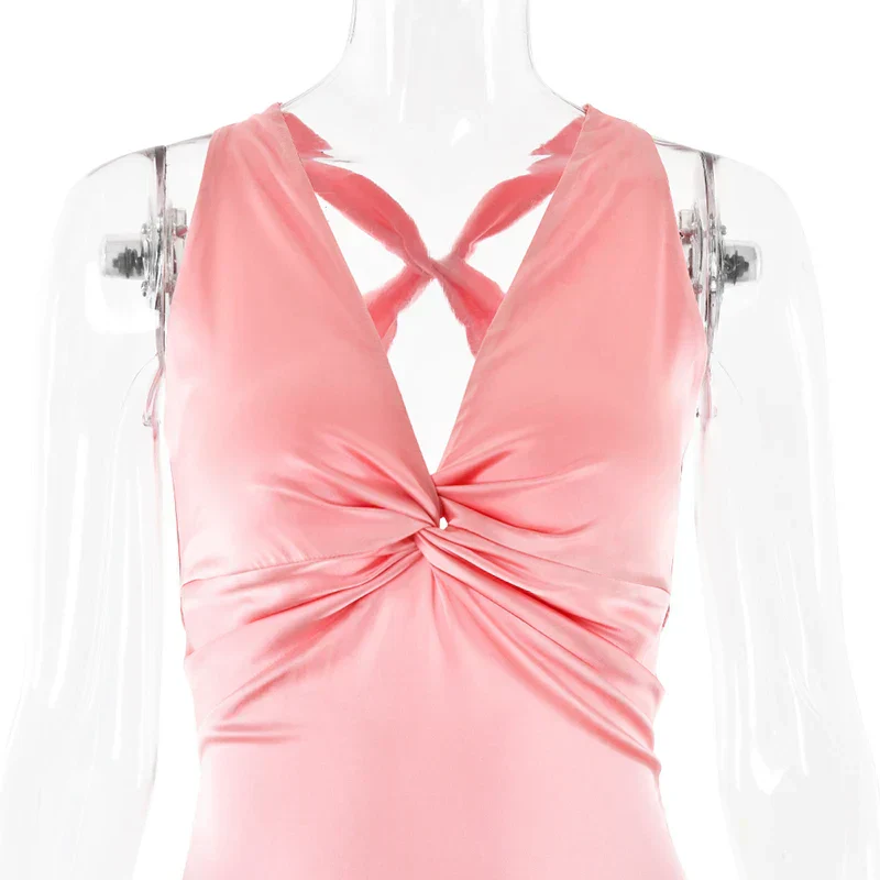 R&B | Schleife Rückenfrei Abend Maxi Kleid - Image 16